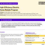 High Efficiency Electric Home Rebate Program