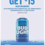 Budweiser Mail-in Rebates Forms