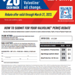 Valvoline Rebate Form