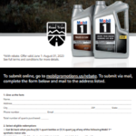 Mobil 1 Rebate Form