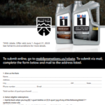 Mobil 1 Rebate Form PDF