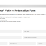 Citi Drivers Edge Redemption Form