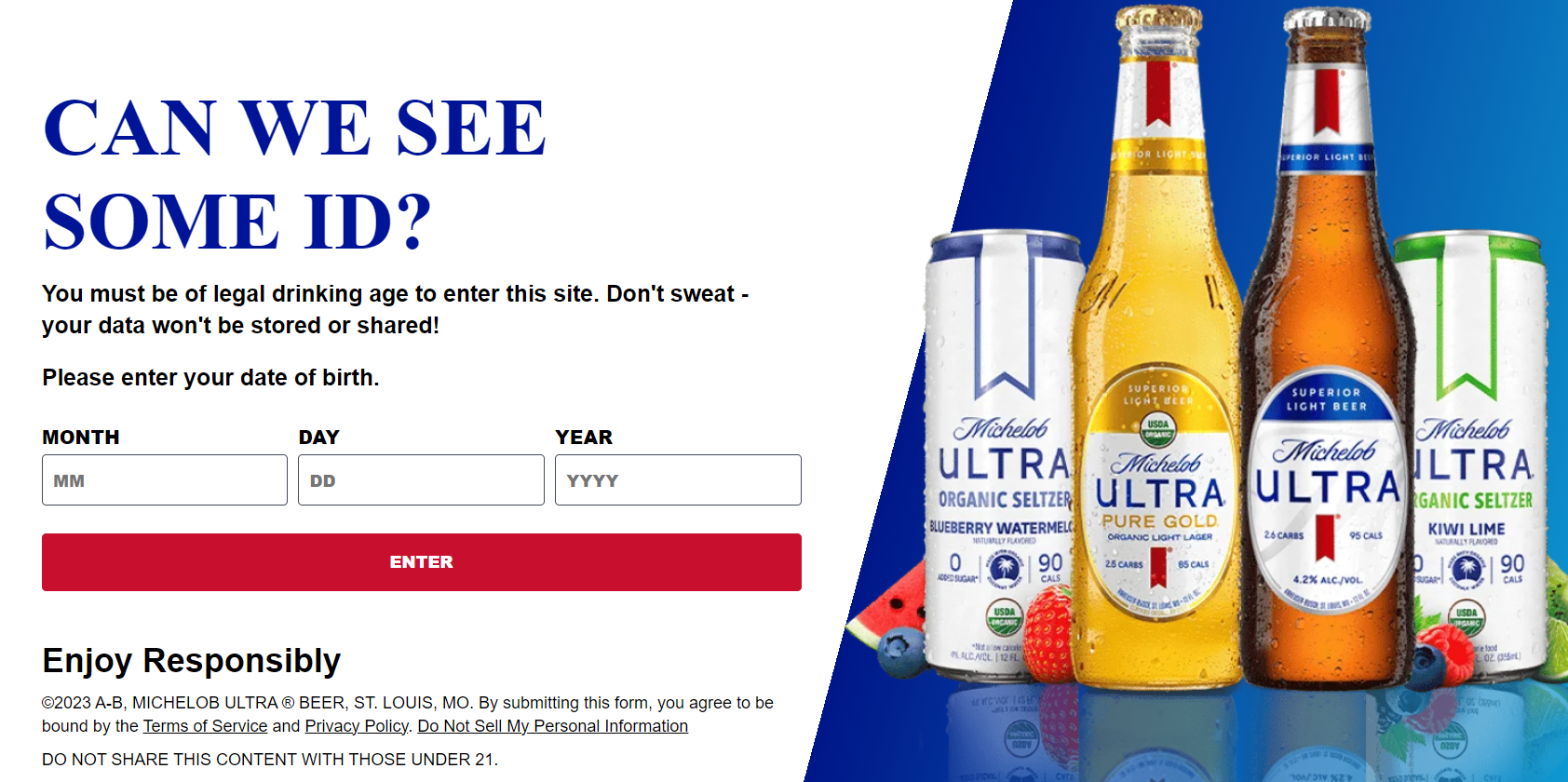 Michelob Ultra Rebate Form