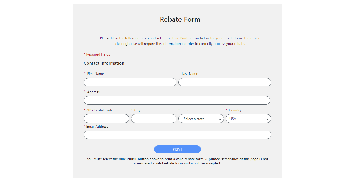 Menards Rebate Printable Form