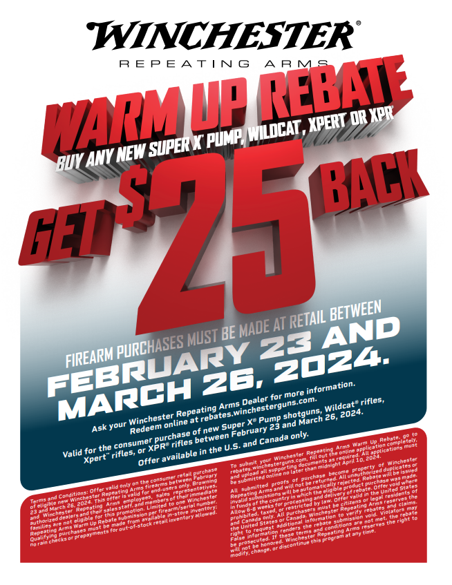 Winchester Rebate Form