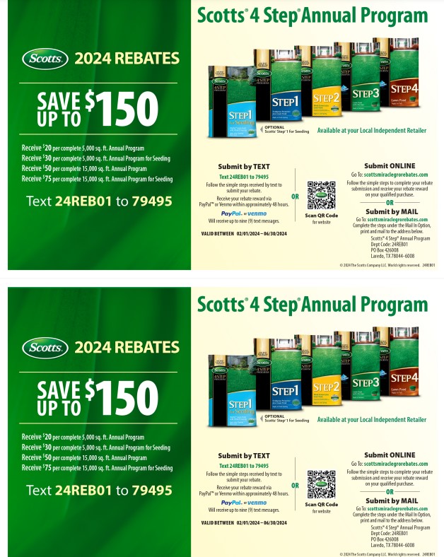 Scotts Fertilizer Rebate 2024