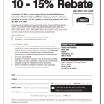 Lowe's Printable Rebate Form 2024