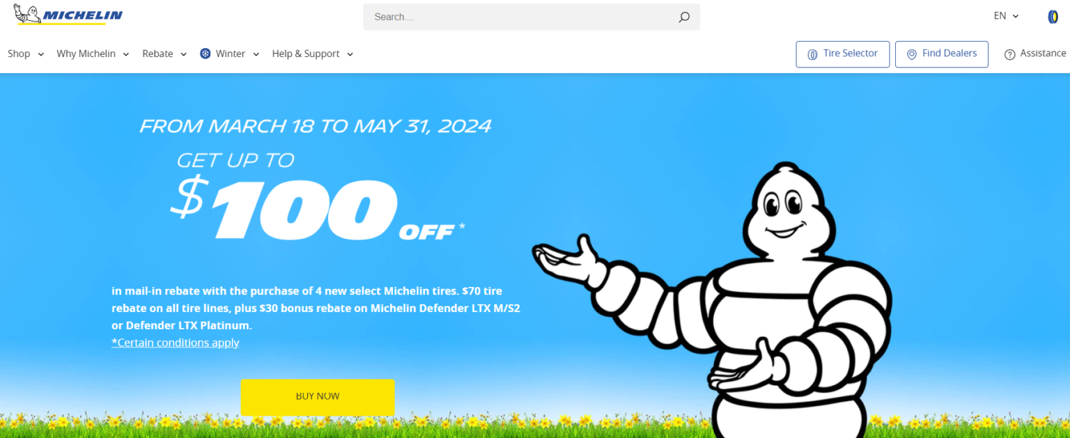 Michelin Tire Printable Rebate Form 2024