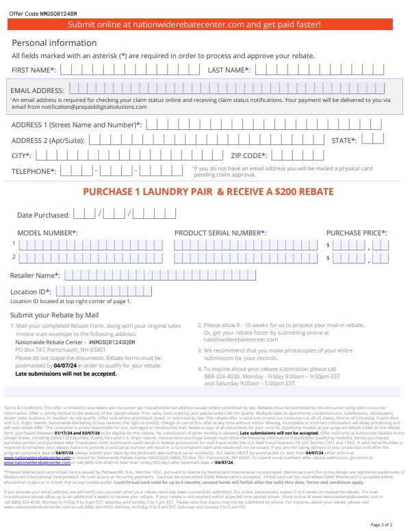 Speed Queen Rebate 2024