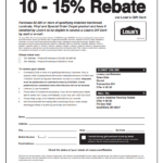 Lowe's Installation Rebate Forms 2024